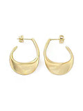 ALBA - GOLD SWIRL HOOP EARRINGS WATERPROOF Avalabel