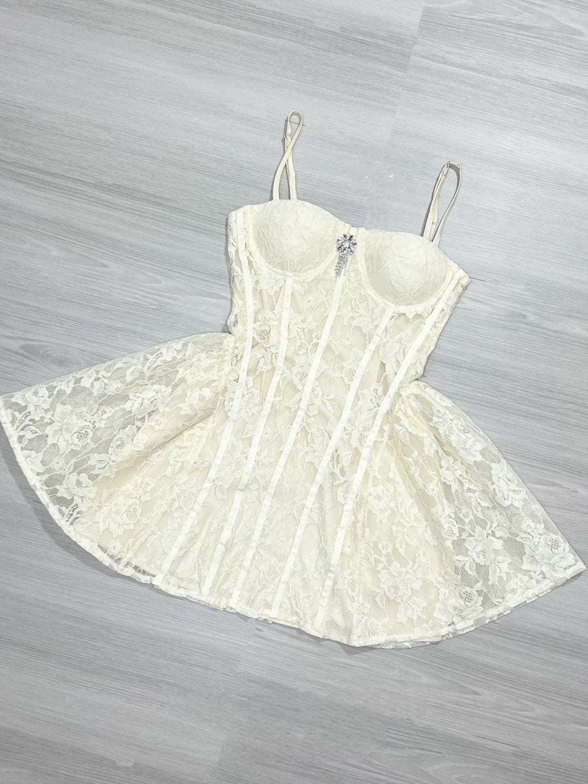 Camilla Corset Lace Mini Dress Avalabel