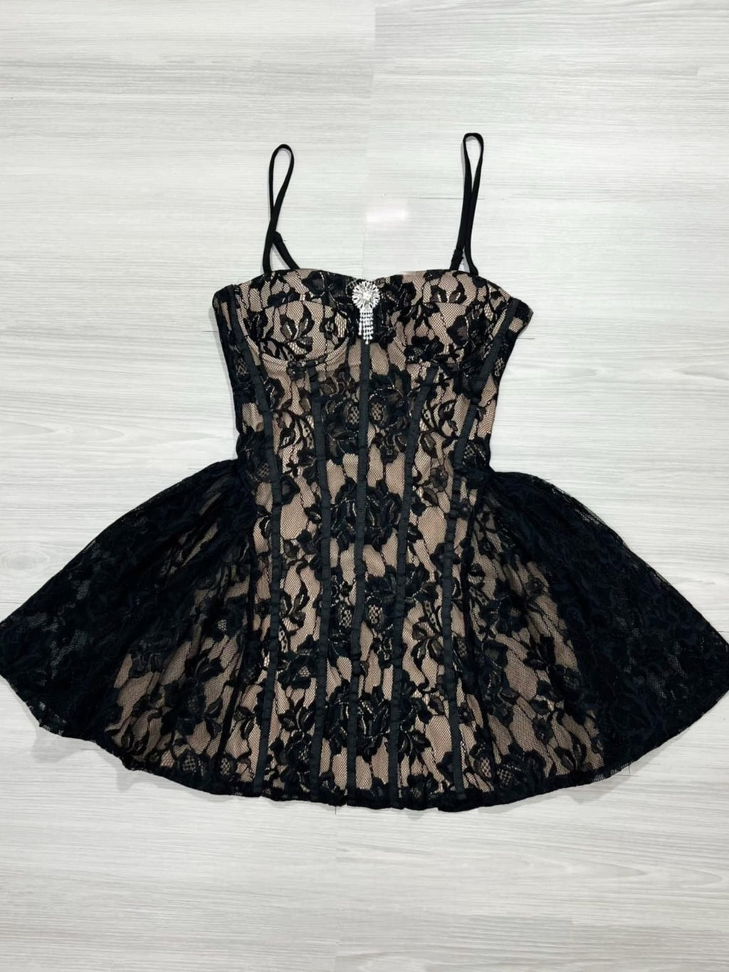 Camilla Corset Lace Mini Dress Avalabel