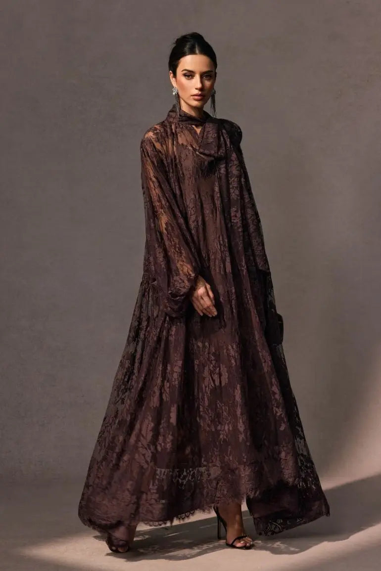 Catharine Floral Lace Sheer Maxi Dress Avalabel