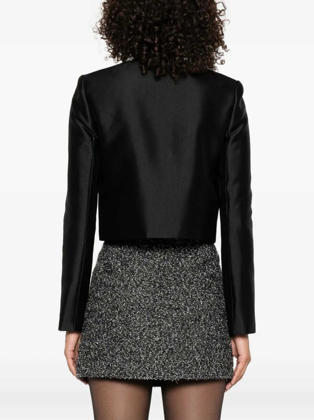 michaelia rhinestones embellished jacket in black Avalabel