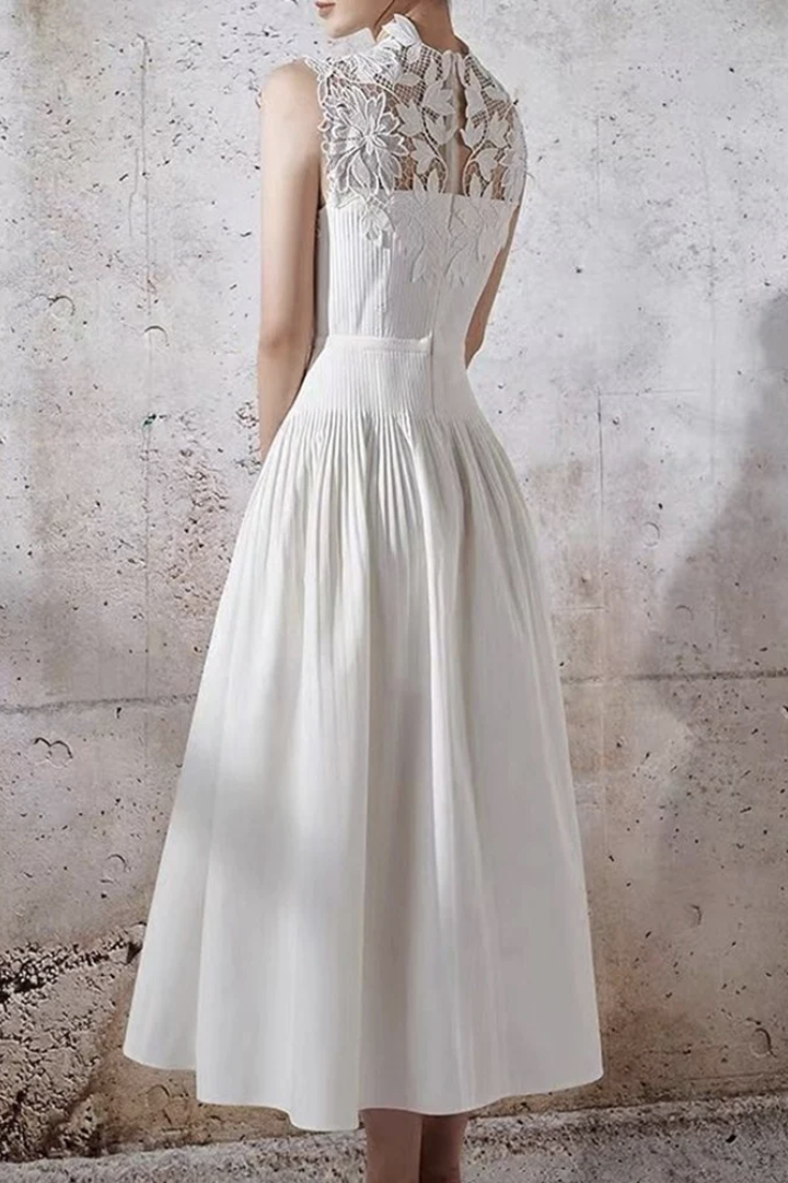 Floral Lace Sleeveless Maxi Dress Avalabel