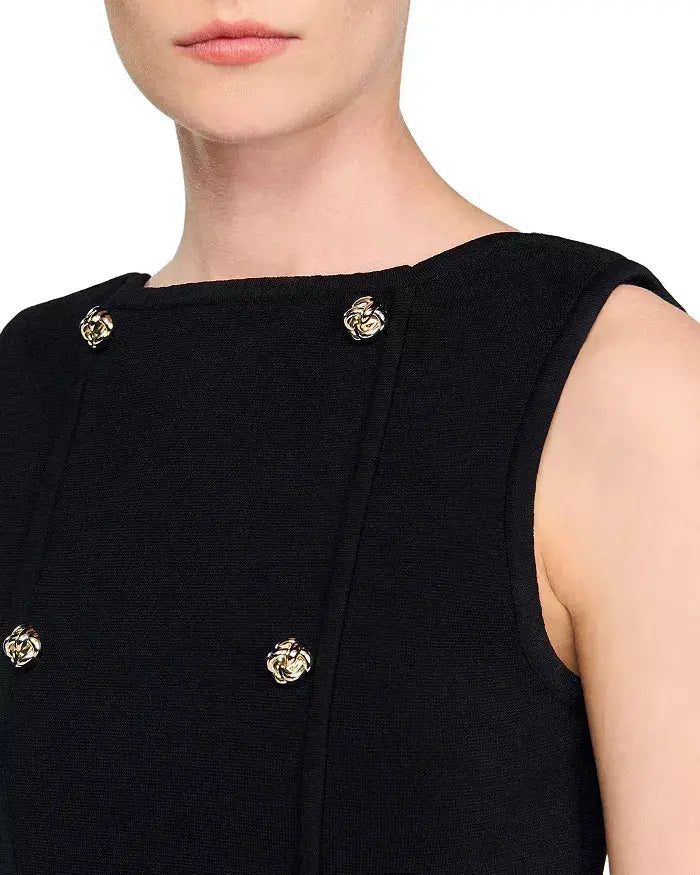 marcia black Double Breasted Vest Avalabel