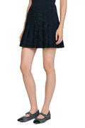 Jody Black Short Tweed Pleated Skirt Avalabel