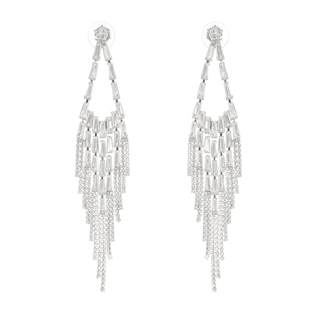 Isabelle Crystal-Embellished Drop Earrings Avalabel