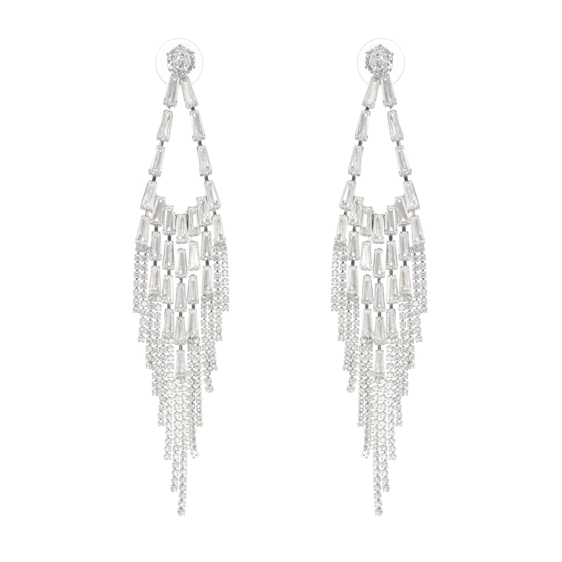 Isabelle Crystal-Embellished Drop Earrings Avalabel