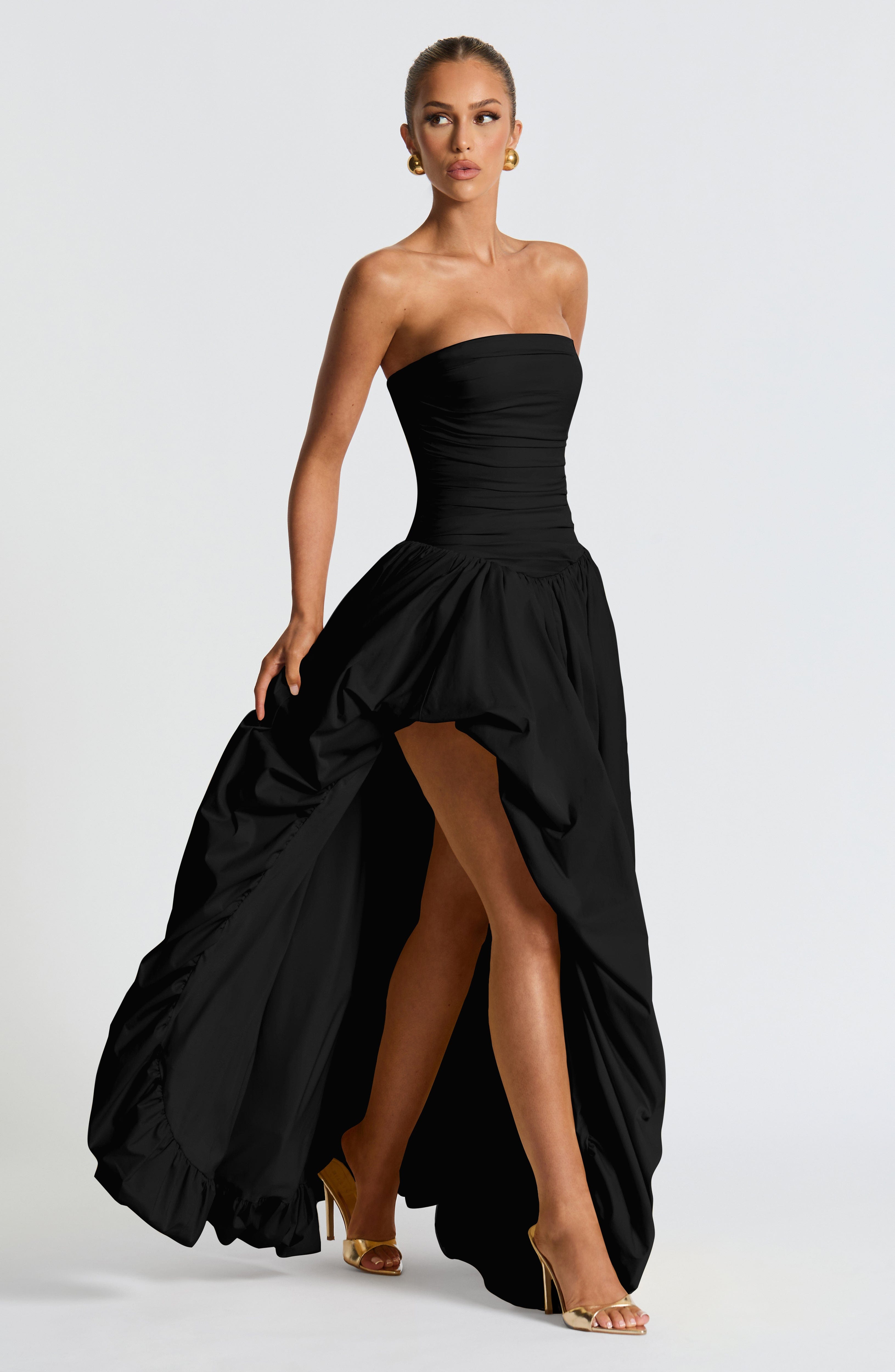 Jillian Maxi Dress - Black Avalabel