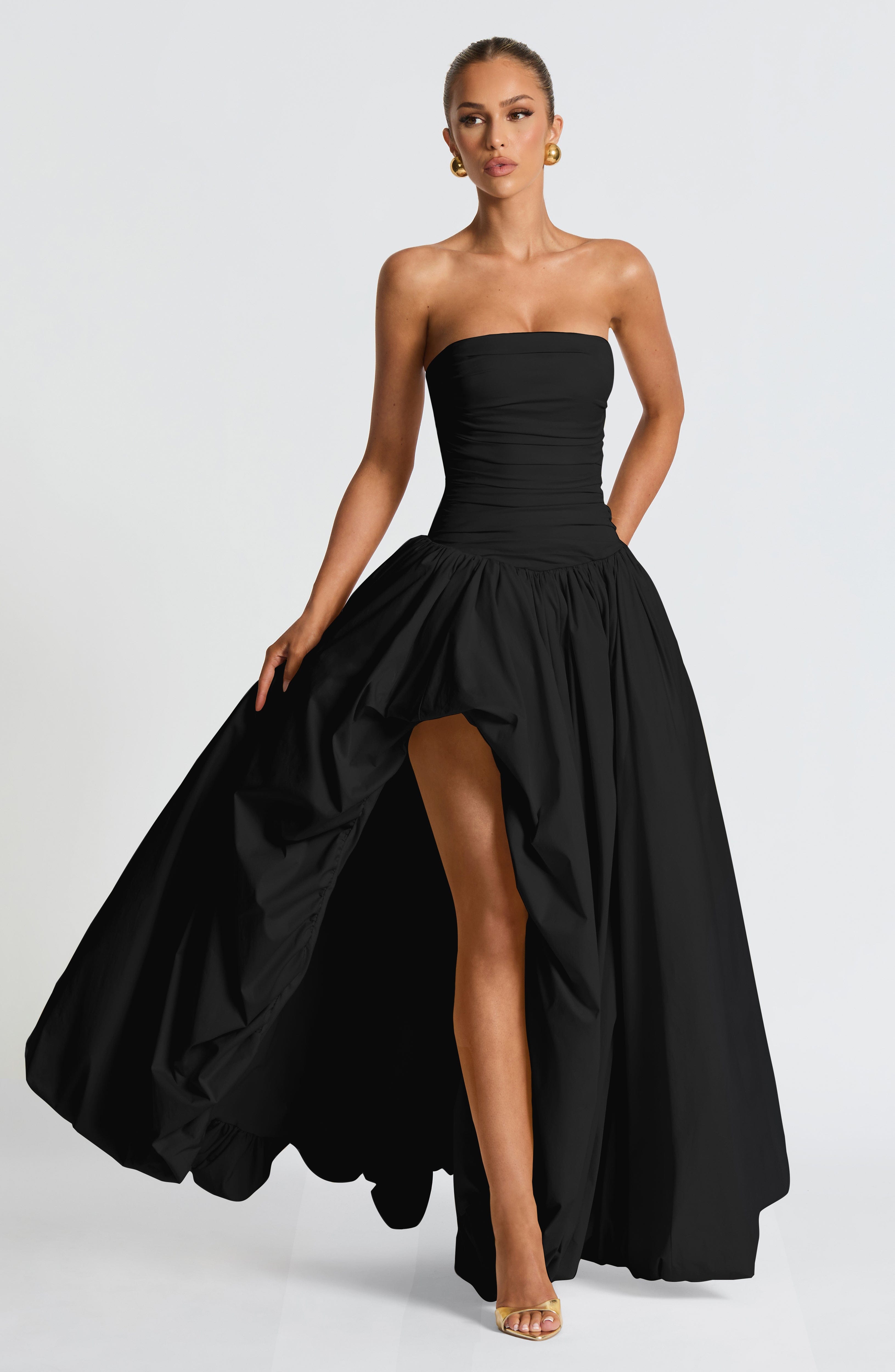Jillian Maxi Dress - Black Avalabel