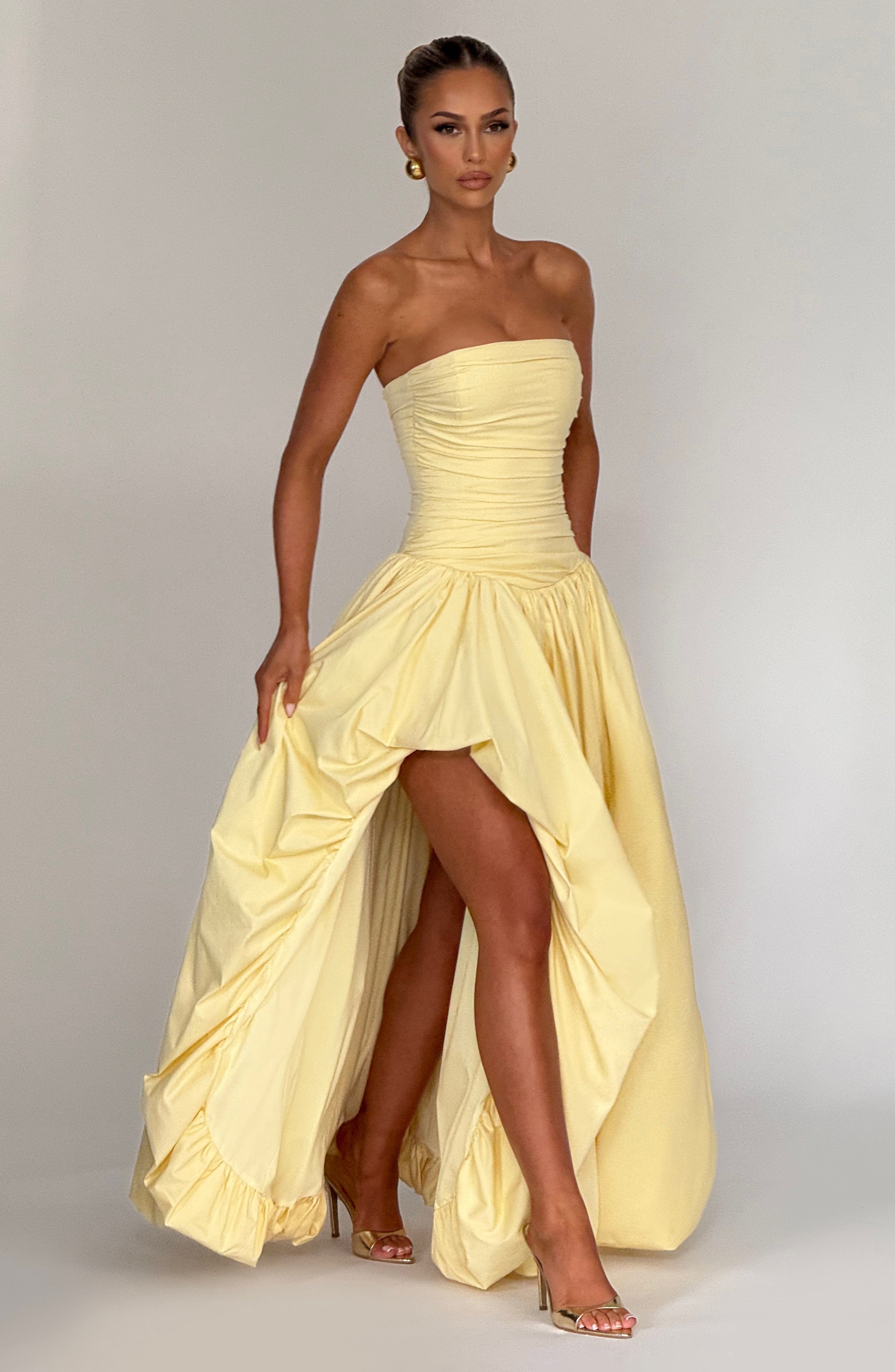 Jillian Maxi Dress - Lemon Avalabel