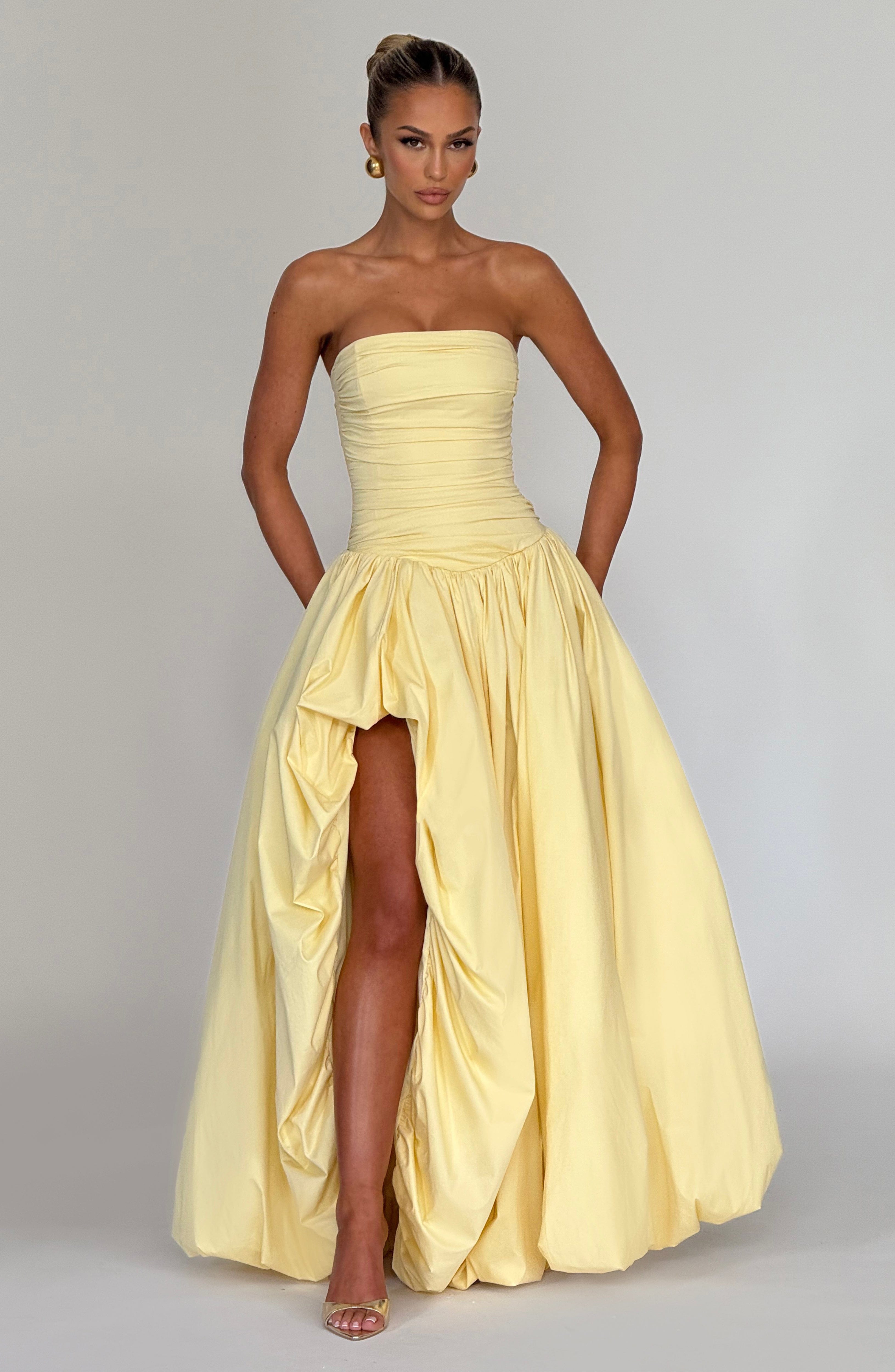 Jillian Maxi Dress - Lemon Avalabel