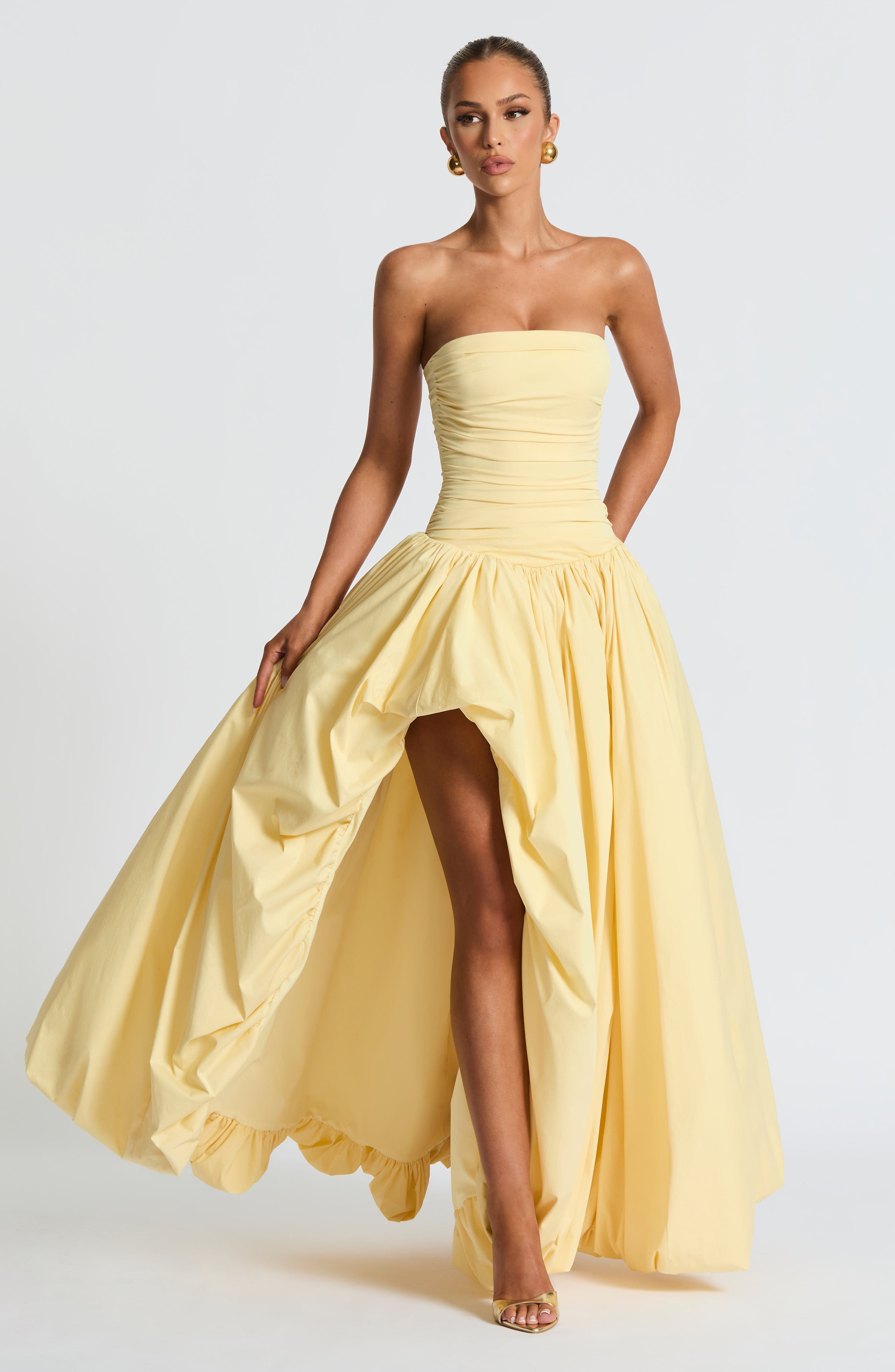 Jillian Maxi Dress - Lemon Avalabel