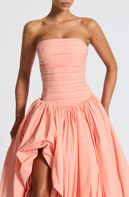 Jillian Maxi Dress - Peach Avalabel