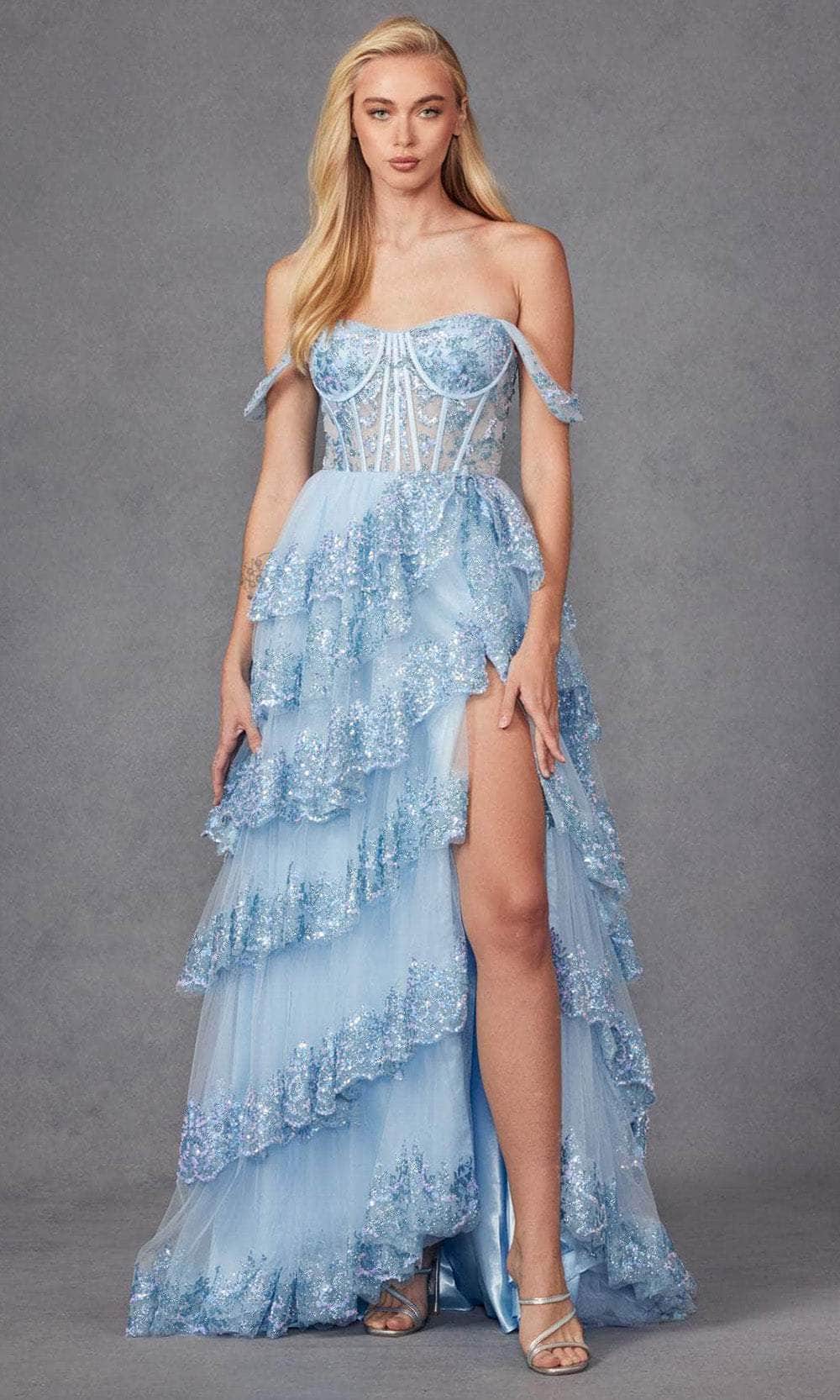 Juliet Dresses - Sequin Lace Sweetheart Prom Gown Avalabel