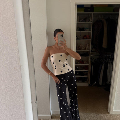 Sézane Polka Dot Adriel Blouse
