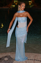 beverly Maxi Dress - Aqua Avalabel
