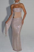 beverly Maxi Dress - Nude Avalabel