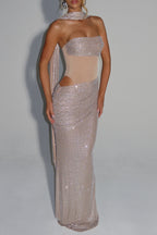 beverly Maxi Dress - Nude Avalabel