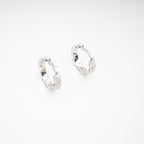 Léa Crystal-Embellished Circle Earrings Avalabel