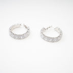 Léa Crystal-Embellished Circle Earrings Avalabel