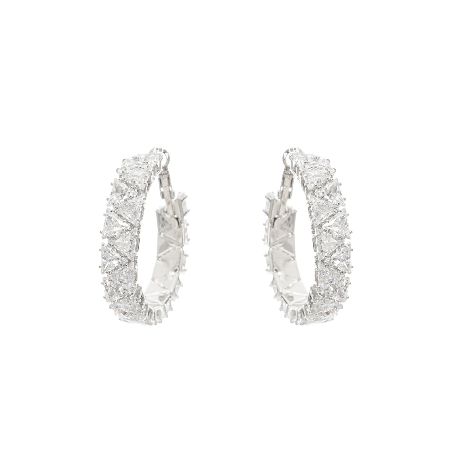 Léa Crystal-Embellished Circle Earrings Avalabel