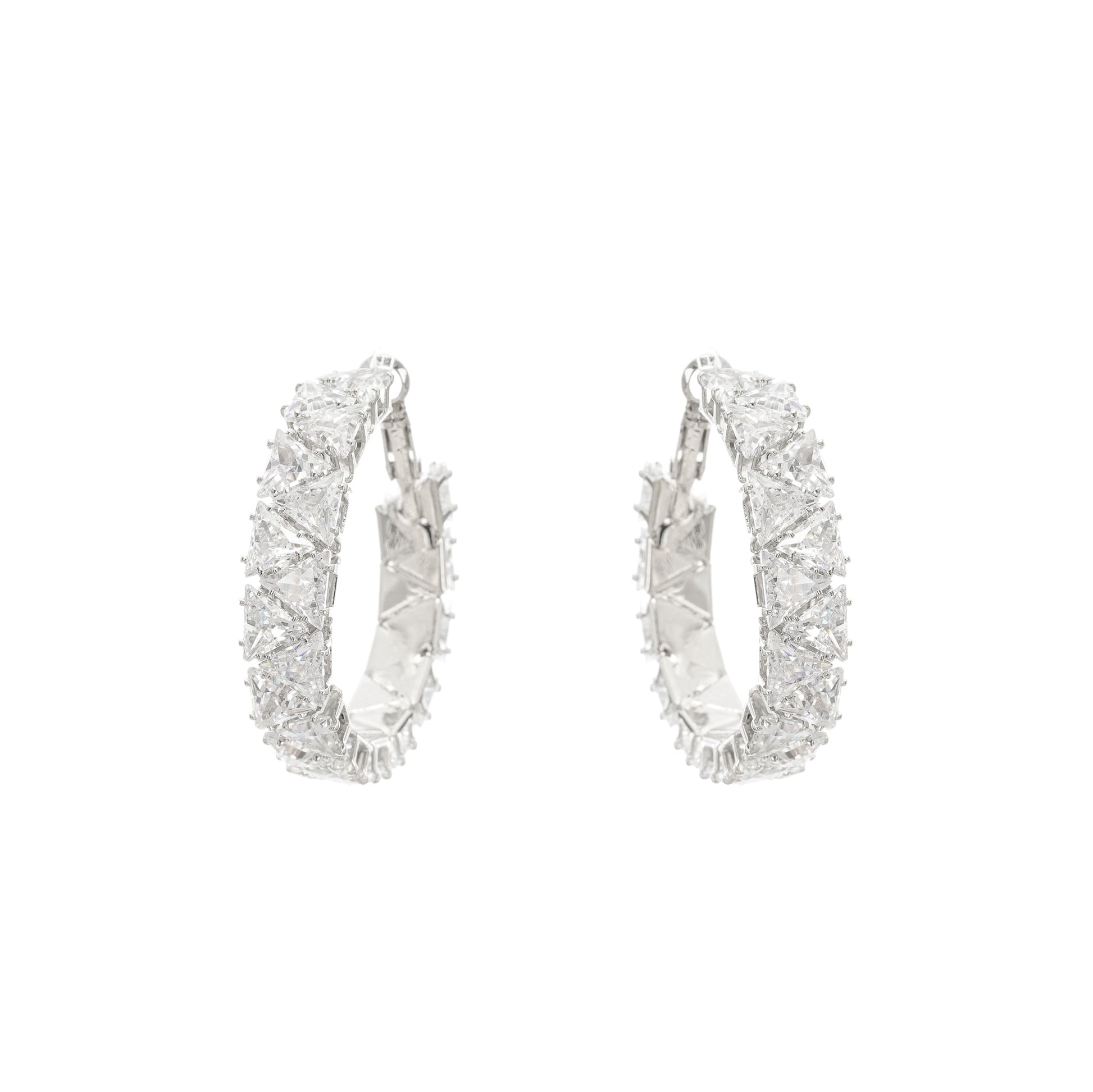Léa Crystal-Embellished Circle Earrings Avalabel