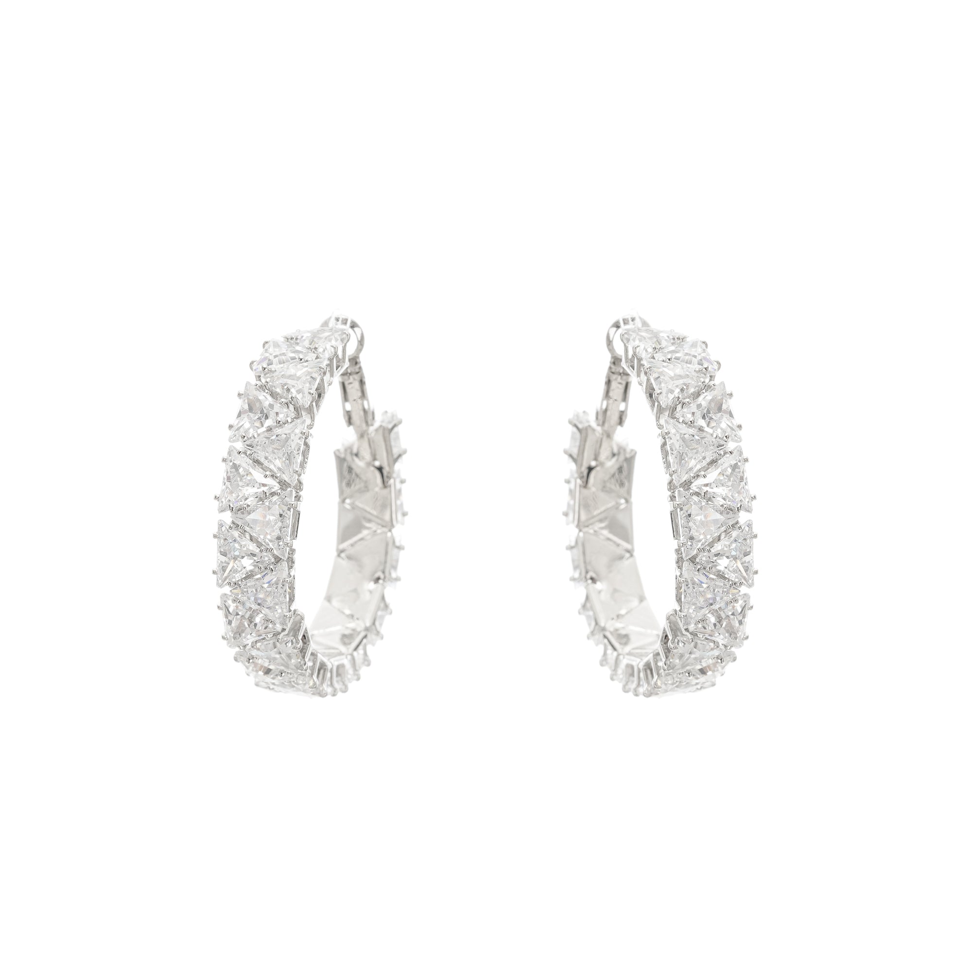 Léa Crystal-Embellished Circle Earrings Avalabel