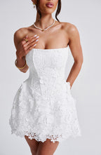 Leona Mini Dress - Ivory Avalabel
