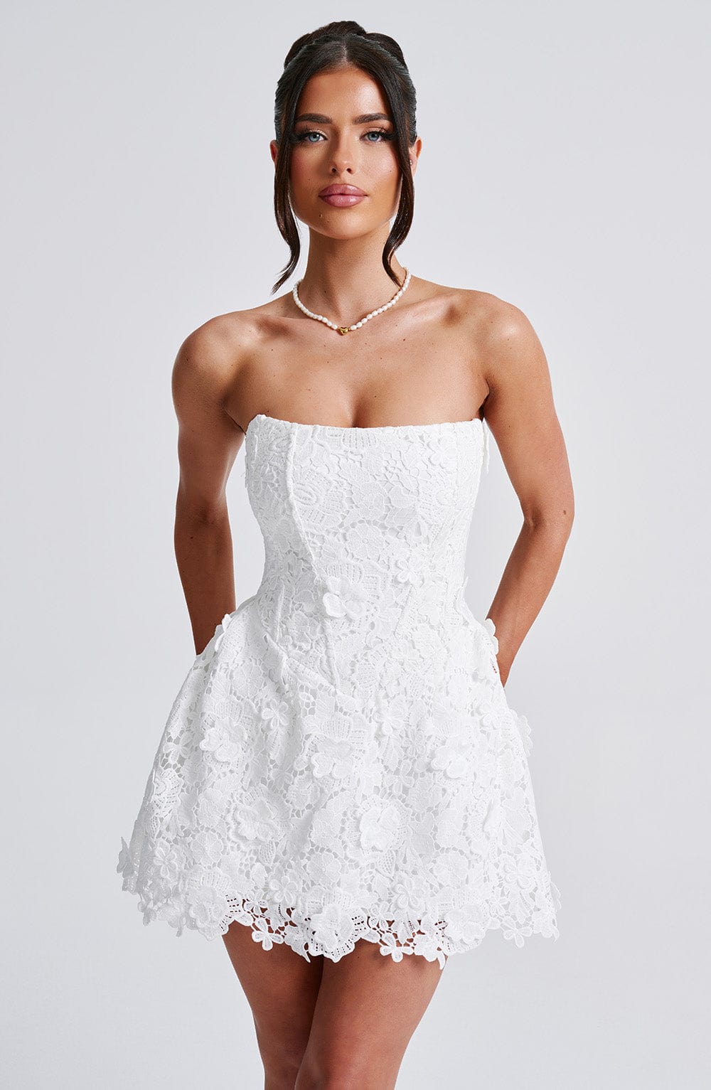 Leona Mini Dress - Ivory Avalabel