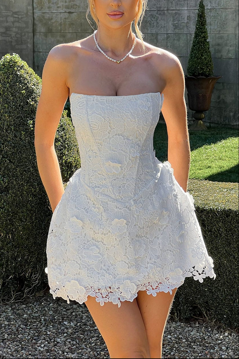 Leona Mini Dress - Ivory Avalabel
