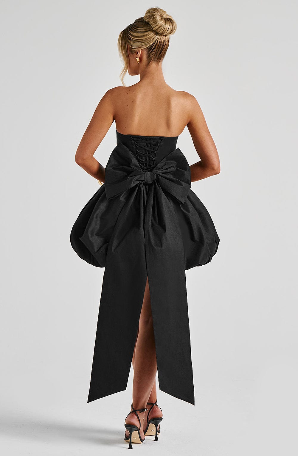 Lotus Mini Dress - Black Avalabel