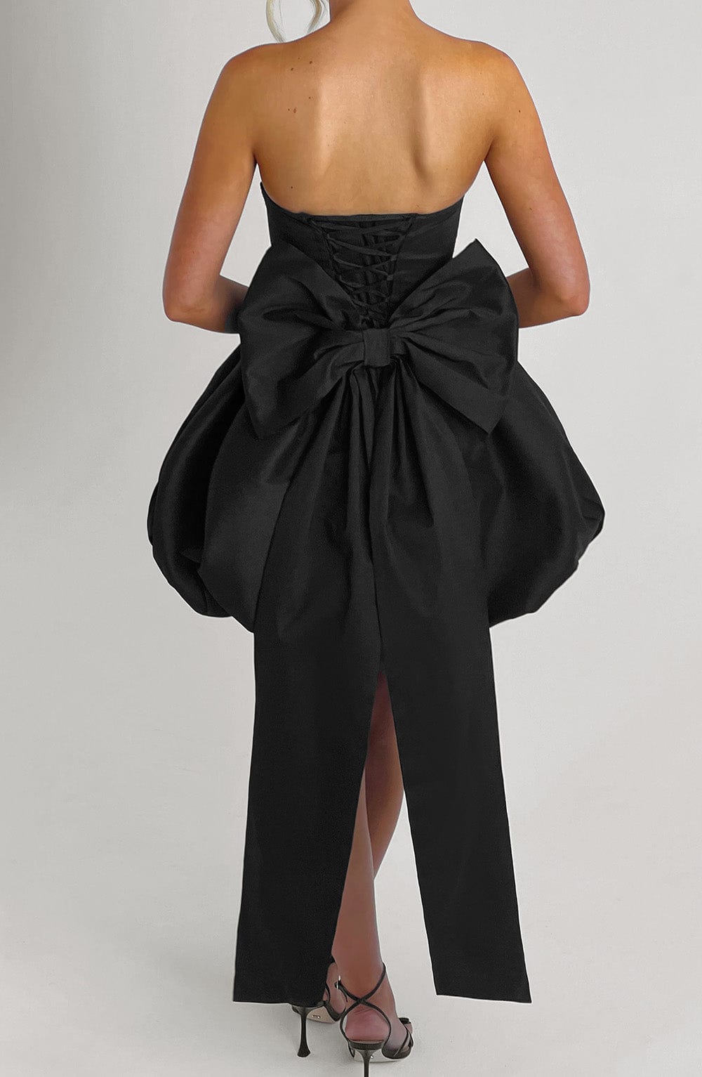 Lotus Mini Dress - Black Avalabel