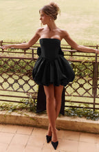 Lotus Mini Dress - Black Avalabel