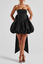 Lotus Mini Dress - Black Avalabel