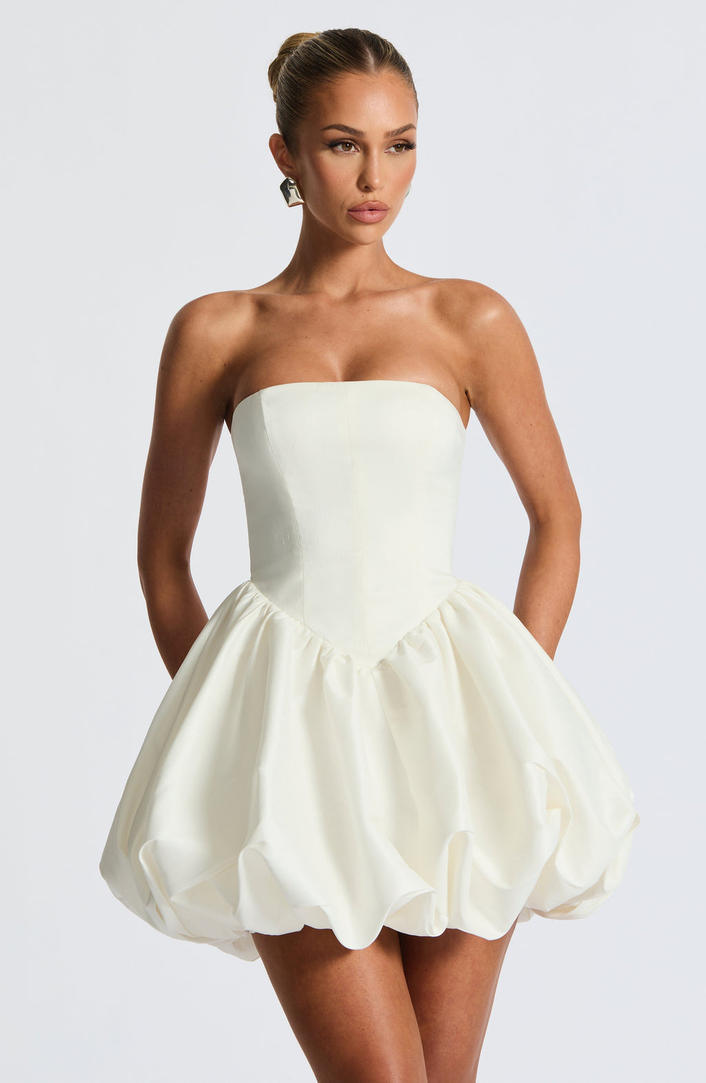 Lotus Mini Dress - Ivory Avalabel
