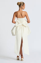 Lotus Mini Dress - Ivory Avalabel