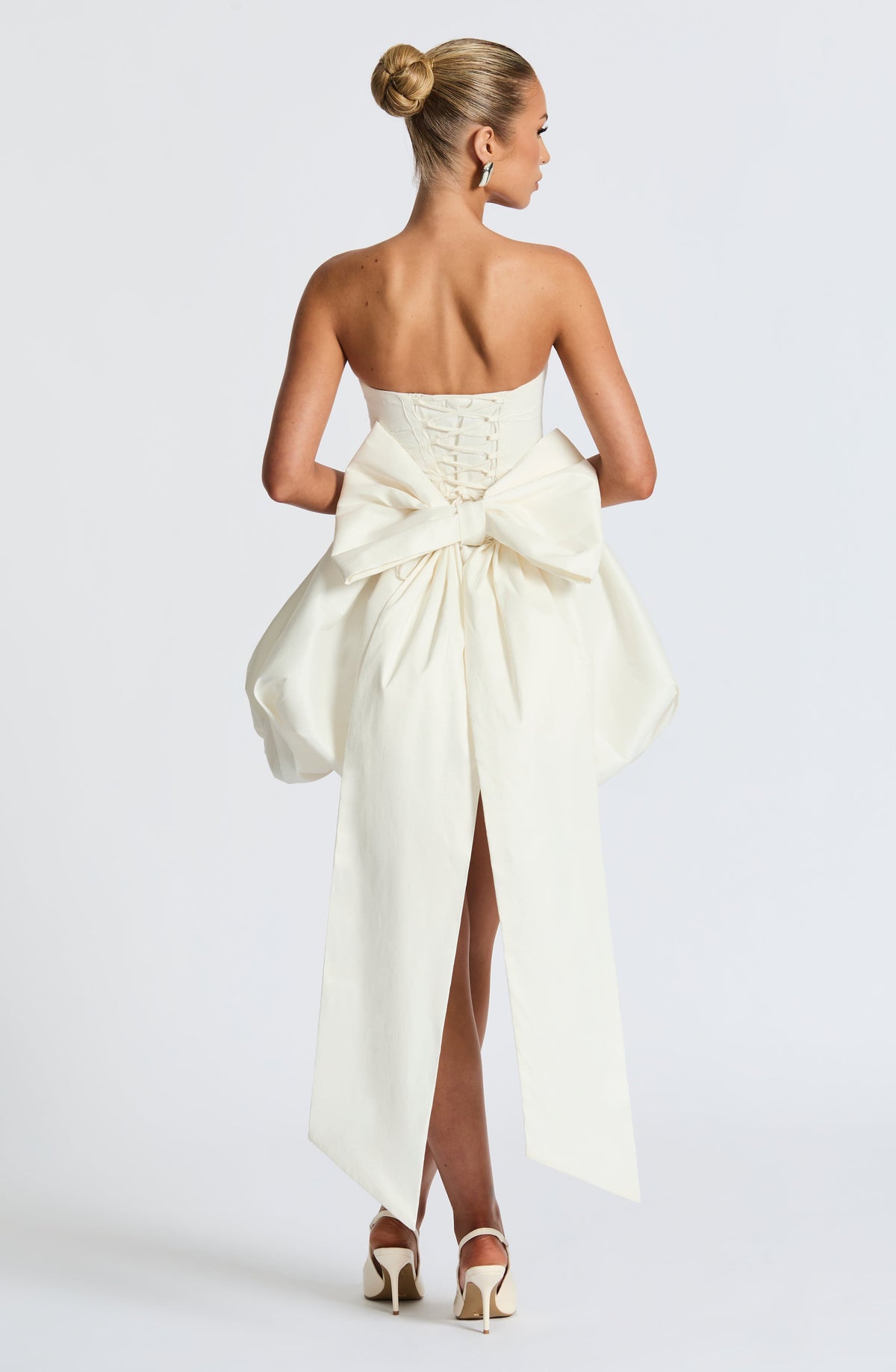 Lotus Mini Dress - Ivory Avalabel