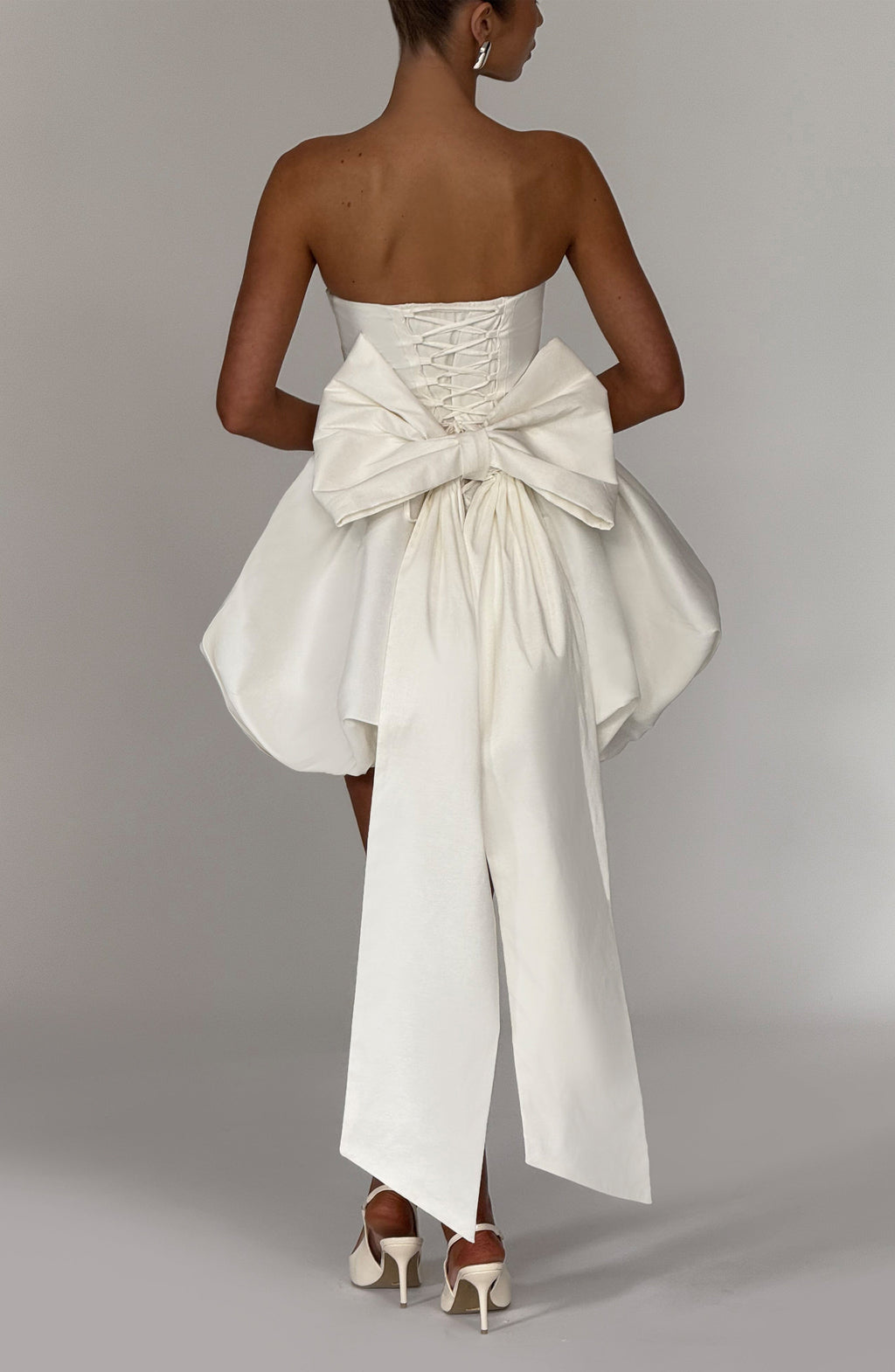 Lotus Mini Dress - Ivory Avalabel