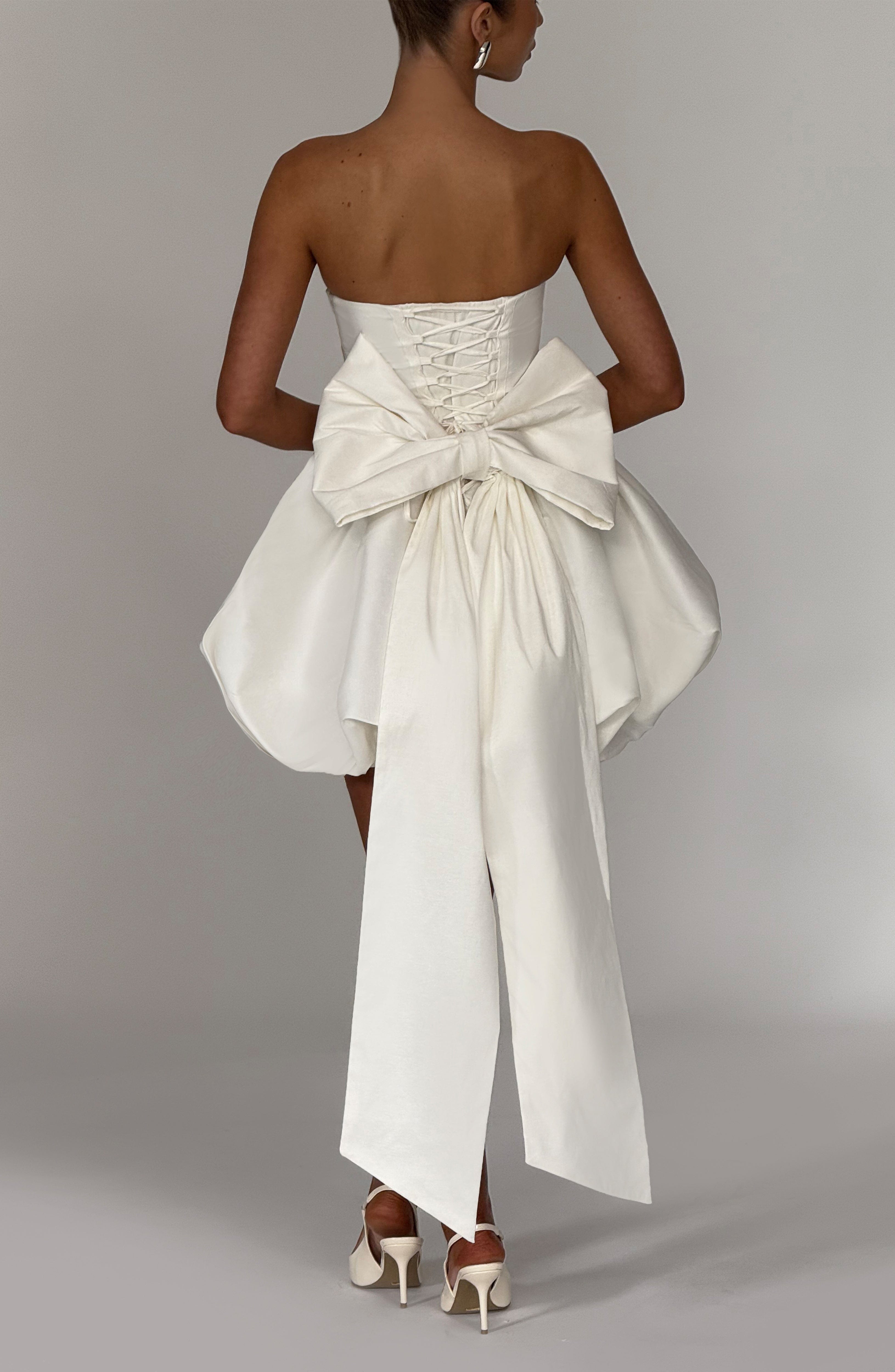 Lotus Mini Dress - Ivory Avalabel