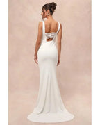 Natural Regal Classic Sleeveless Twist-Back Maxi Dress Avalabel