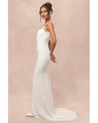 Natural Regal Classic Sleeveless Twist-Back Maxi Dress Avalabel