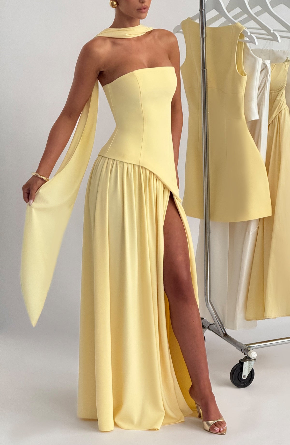 Maliyah Maxi Dress - Lemon Avalabel