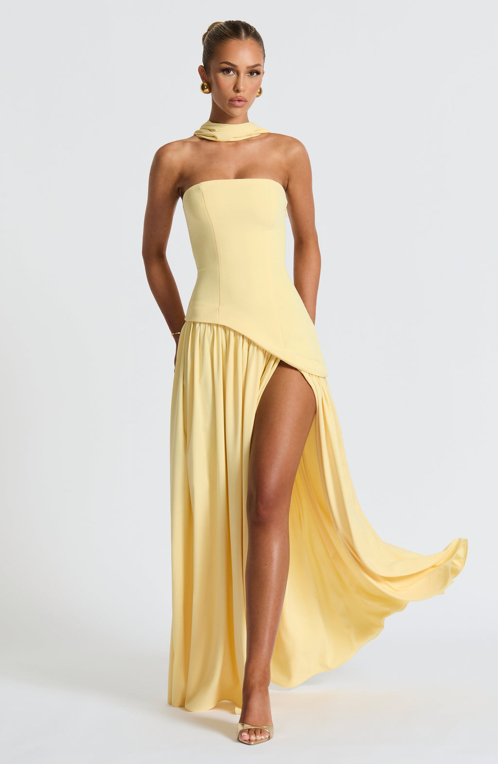 Maliyah Maxi Dress - Lemon Avalabel