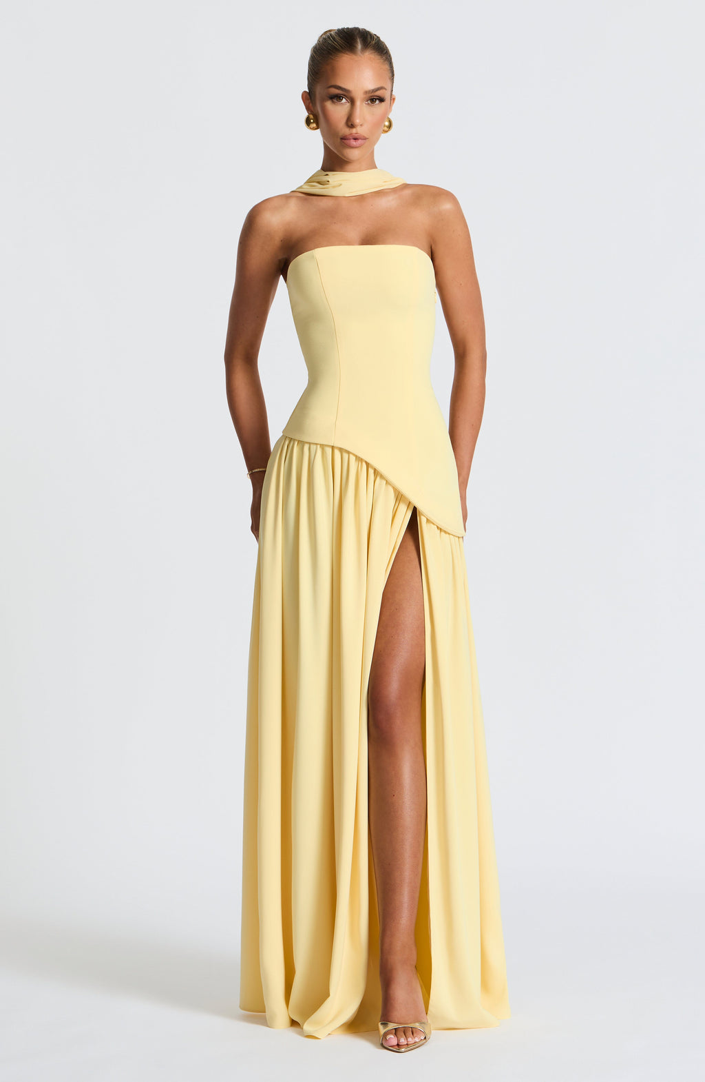 Maliyah Maxi Dress - Lemon Avalabel