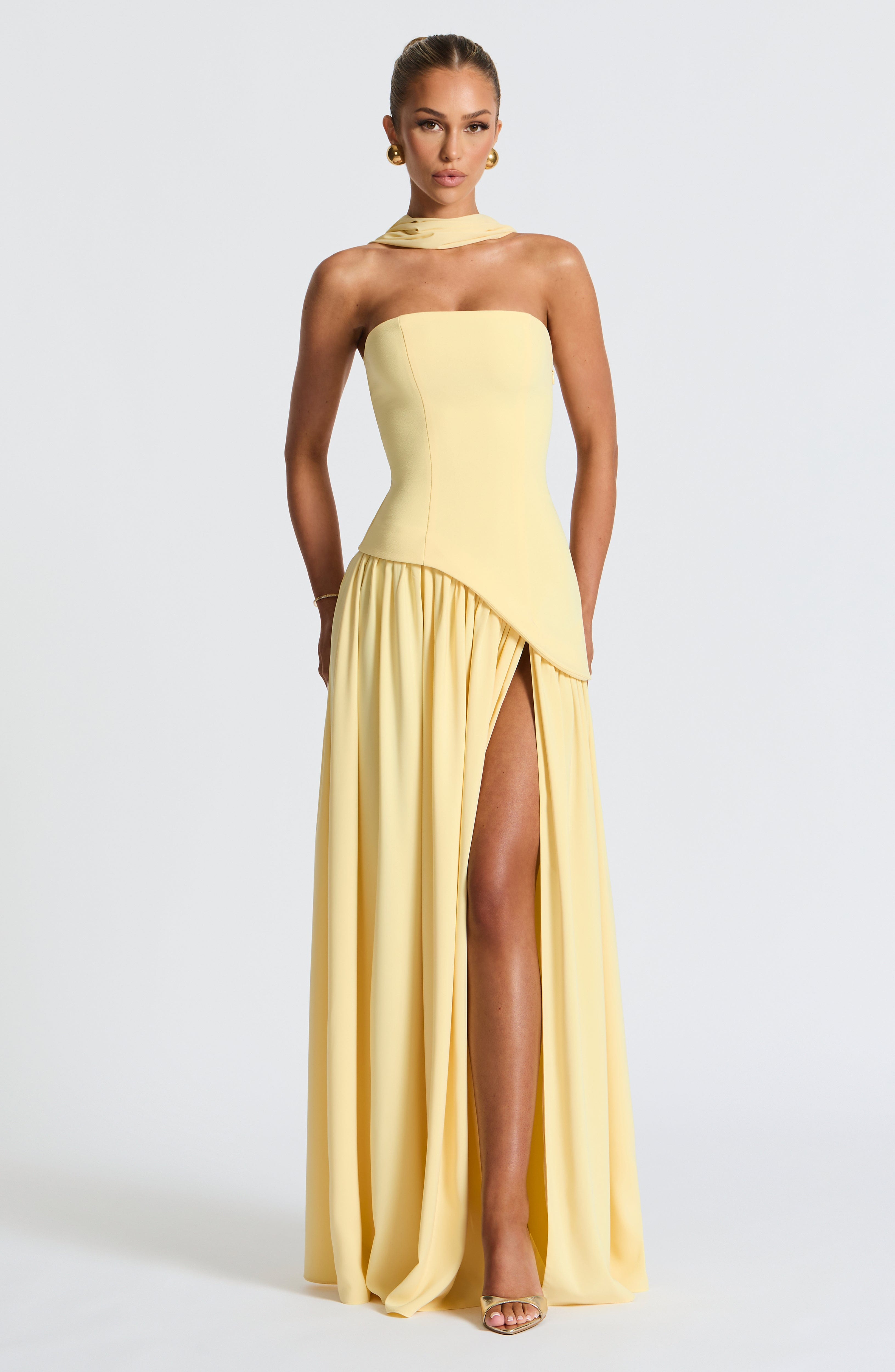 Maliyah Maxi Dress - Lemon Avalabel