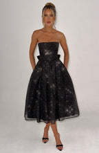 Marissa Midi Dress - Black Sparkle Avalabel