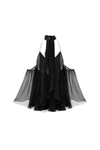 Erica Halter Neck Lace-Up Backless Mini Dress - Black Avalabel