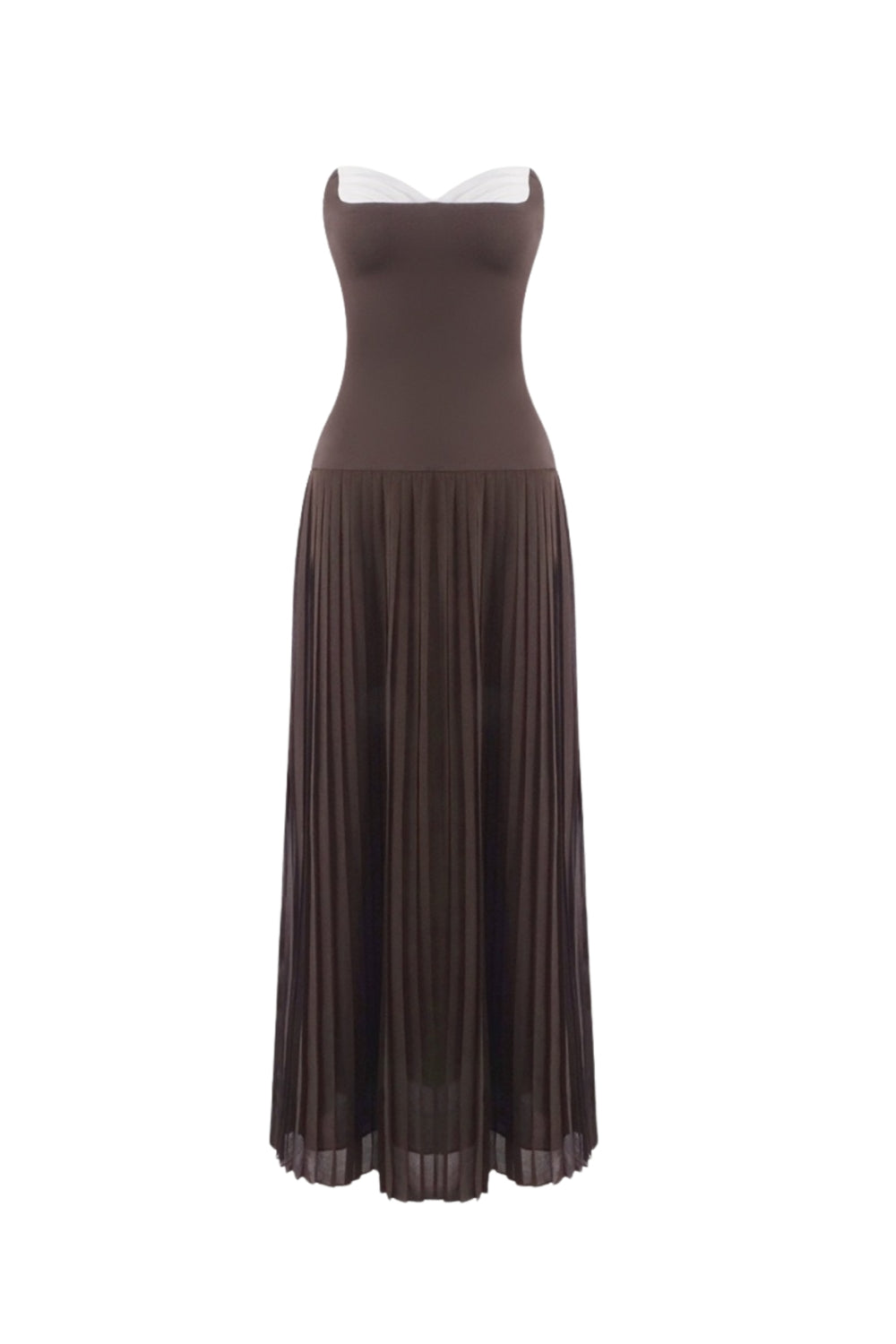 margueriteStrapless Pleated Maxi Dress Avalabel