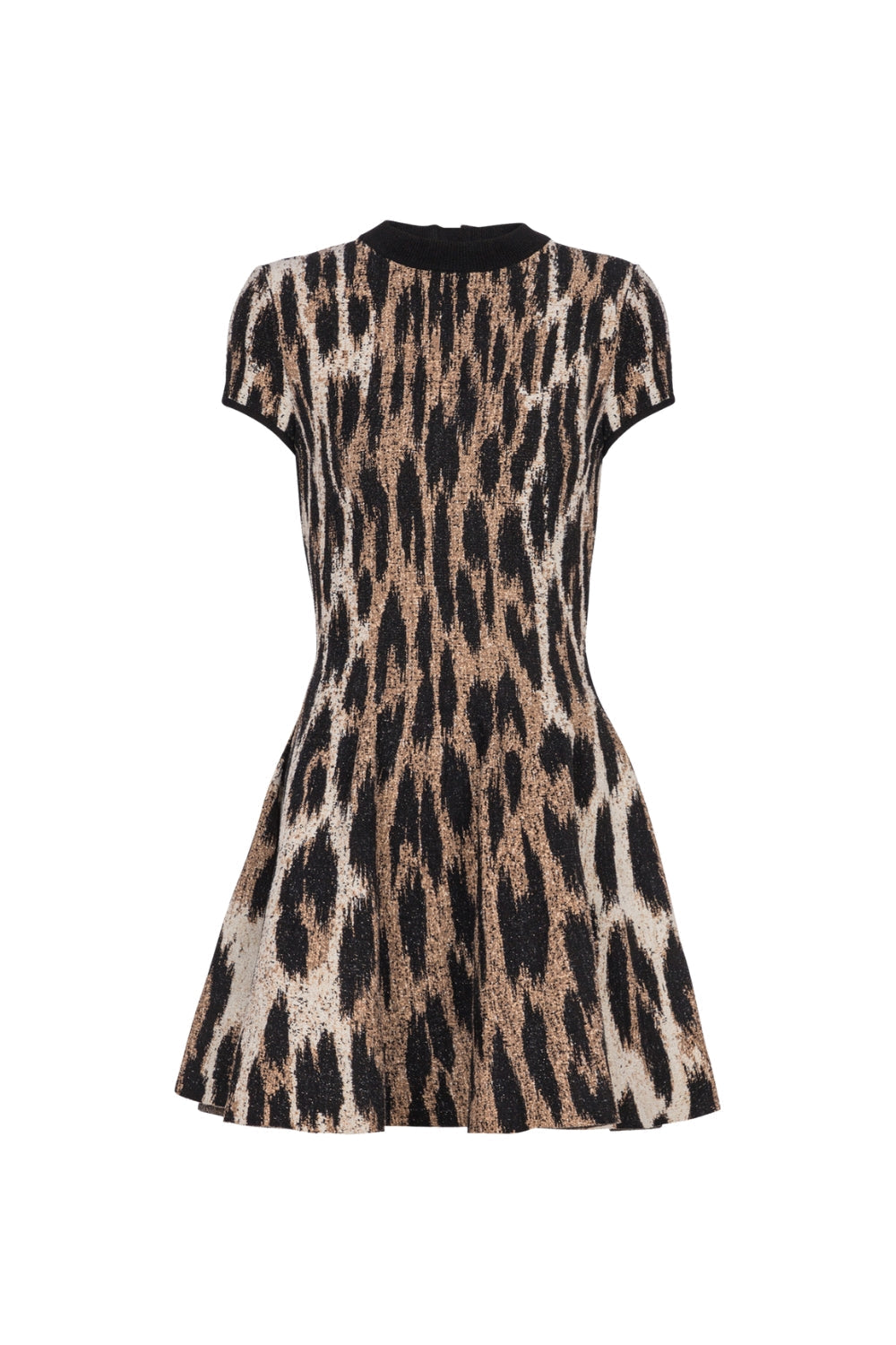 Miette Leopard Jacquard Knit Mini Dress Avalabel