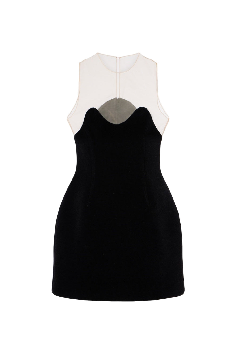 Wave Velvet Sleeveless Mini Dress Avalabel