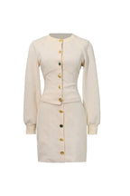 tabitha Embellished Button Co-ord Set – Ivoire Avalabel